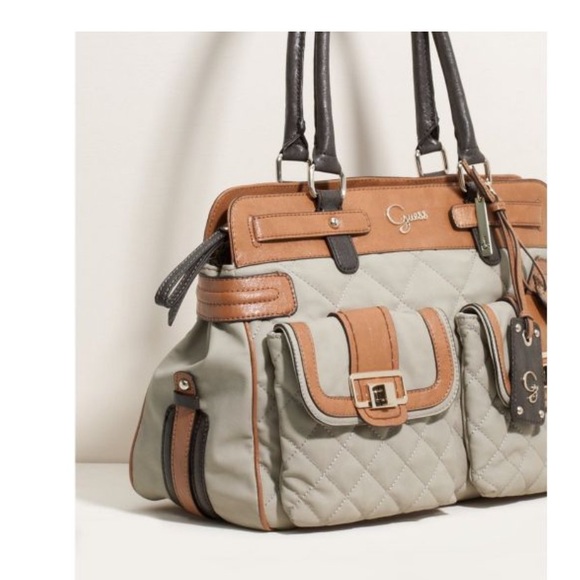 GUESS GROOVY EAST WEST XLARGE SATCHEL HANDBAG - Picture 2 of 4